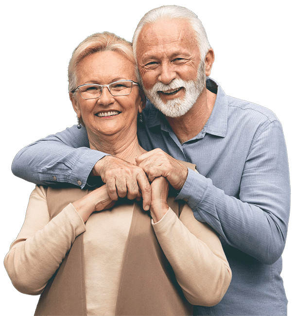 Casal feliz e saudável